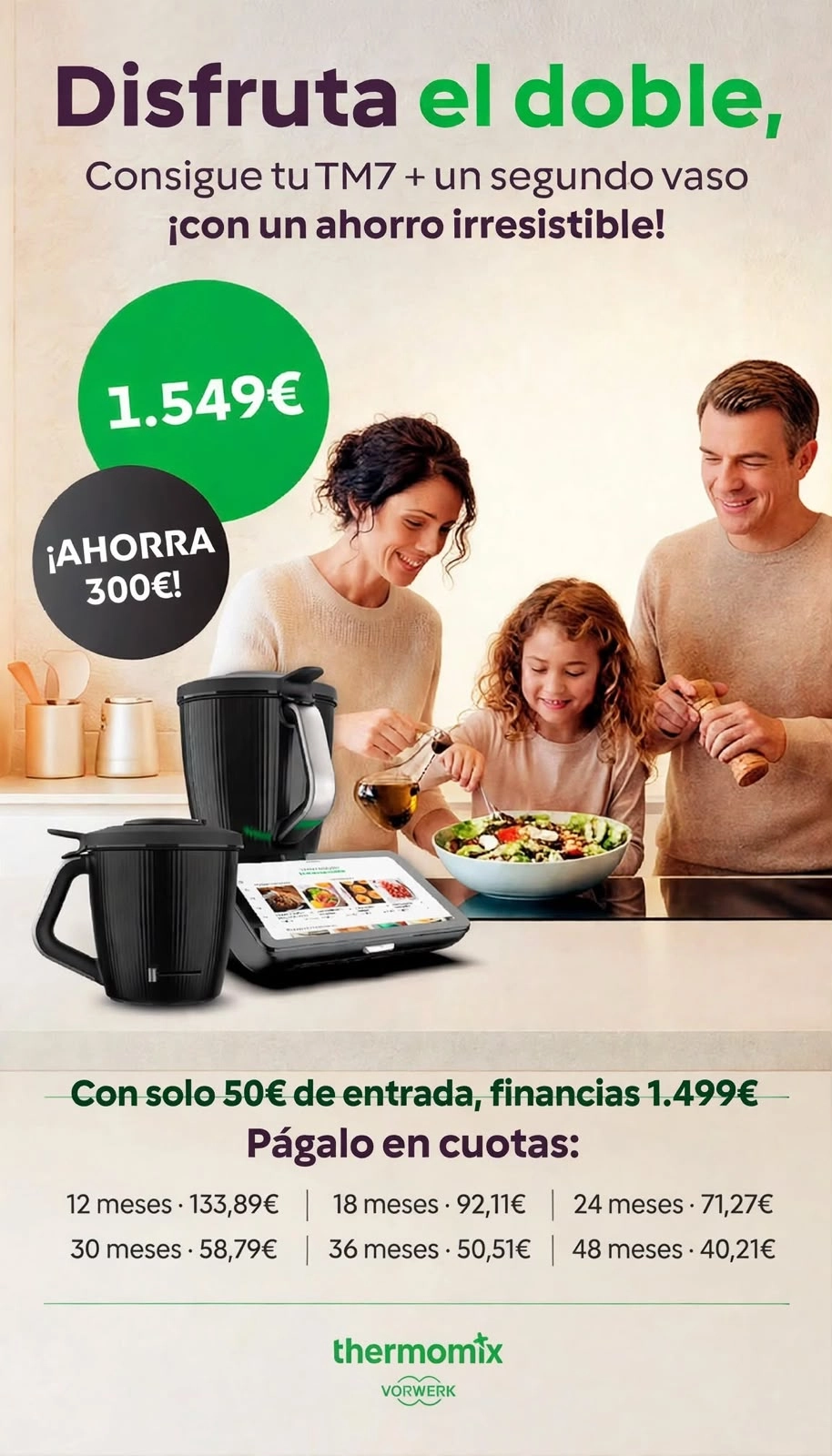 Un segundo vaso para tu Thermomix TM7: el doble de posibilidades, el doble de comodidad y mucho más tiempo para disfrutar