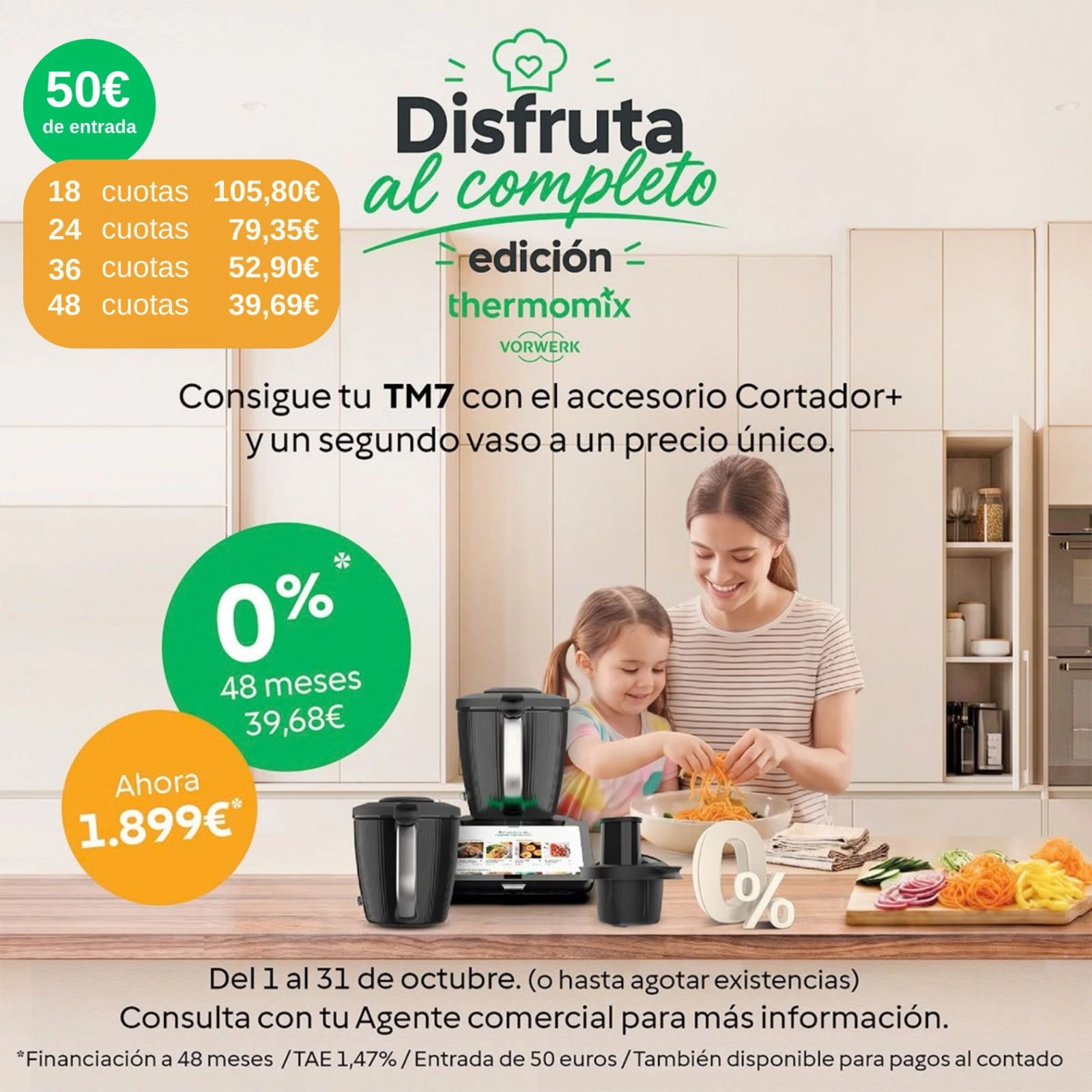 ¿0% + SEGUNDO VASO + ACCESORIO CORTADOR? YES, PLEASE!