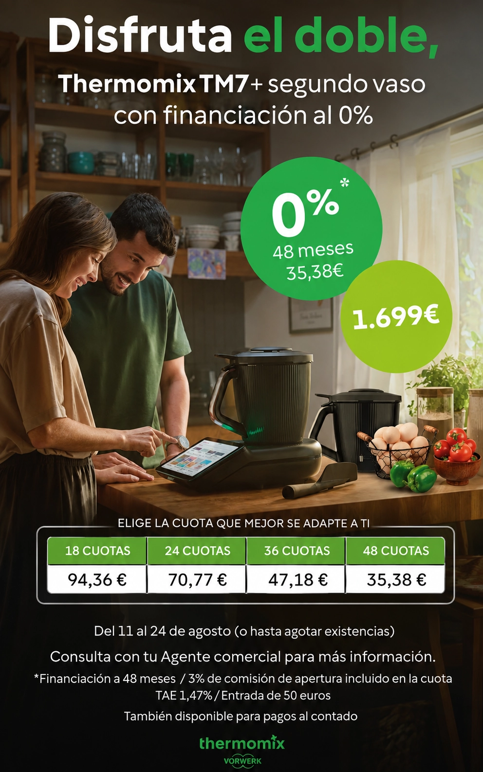 Promoción Thermomix TM7: segundo vaso por 150 € y ahorra 150 €