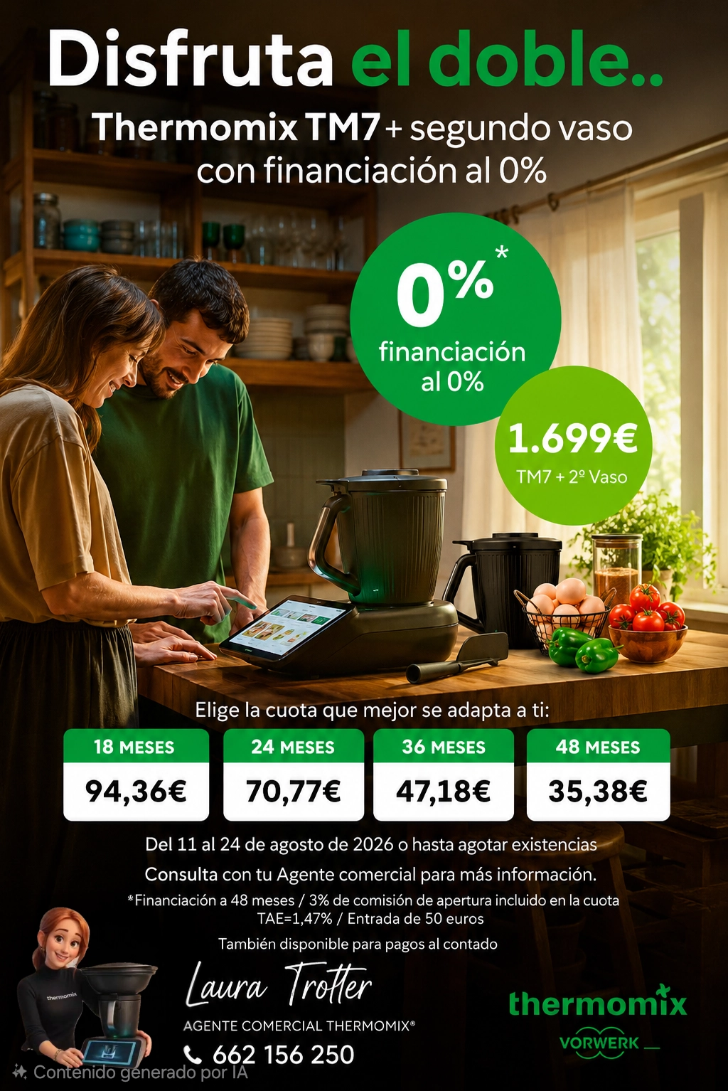 🔥 TU THERMOMIX POR MENOS DE 1,20 € AL DÍA CON DOS VASOS 🔥 ✨ 0%
